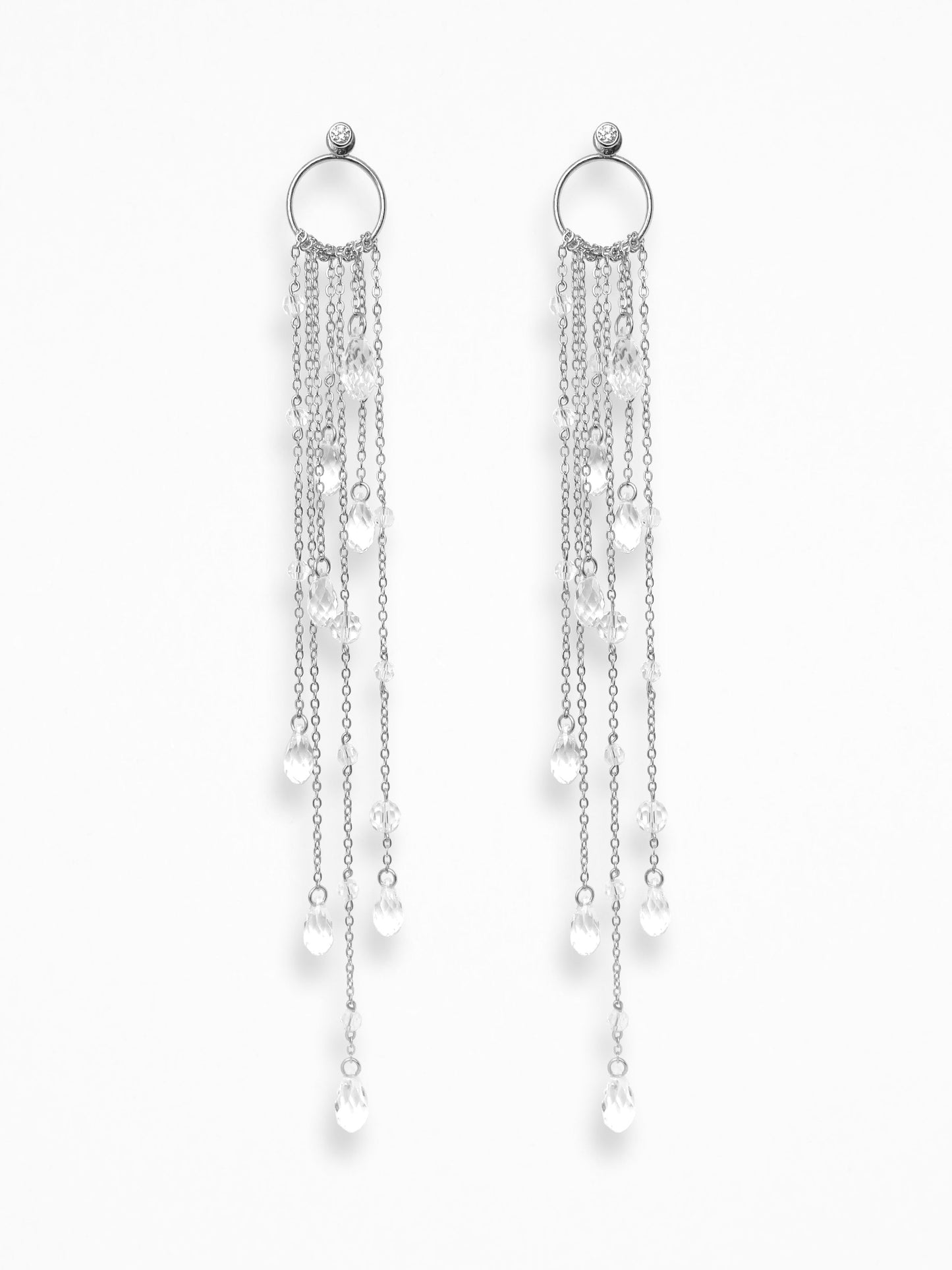 "LARMES DE GLACE" O-EARRINGS SILVER