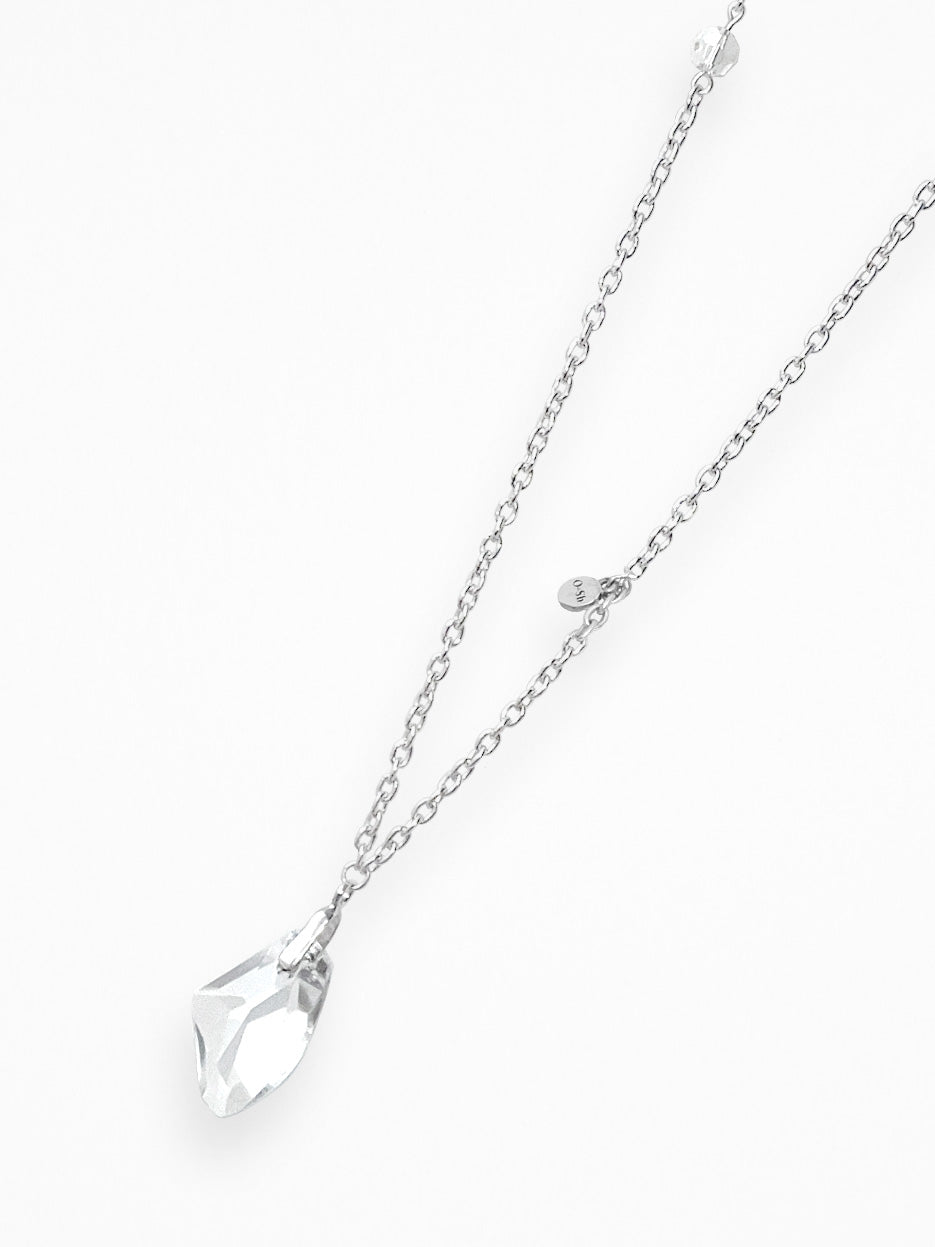 "GAZE GRABBER" NECKLACE SILVER