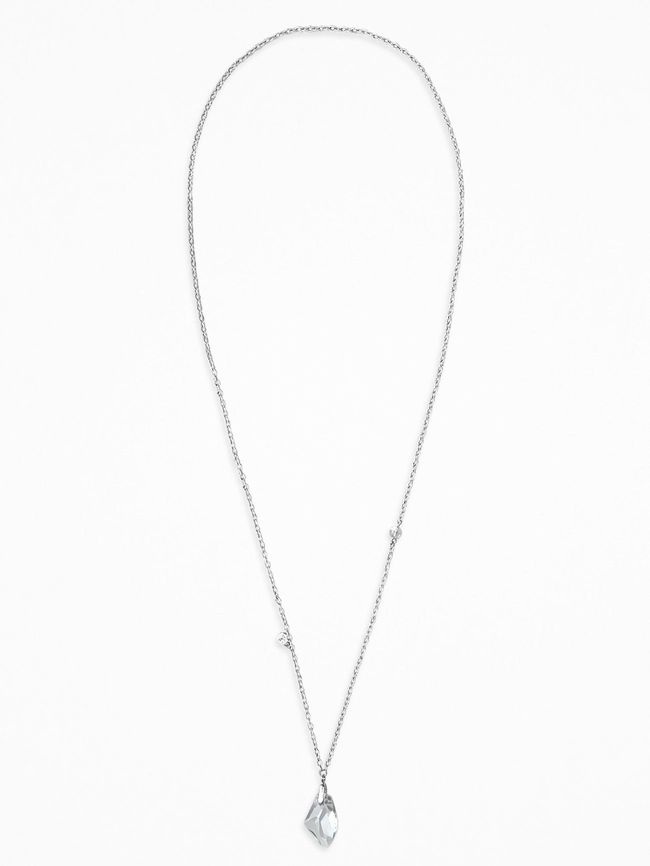 "GAZE GRABBER" NECKLACE SILVER