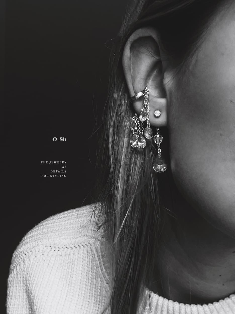 "GLIMMERLY" EAR CUFF VERMEIL