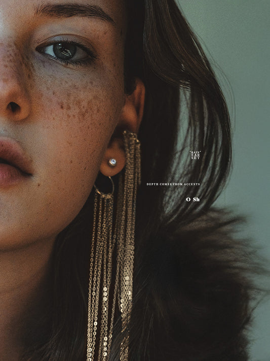 "RAIN EAR SET" VERMEIL