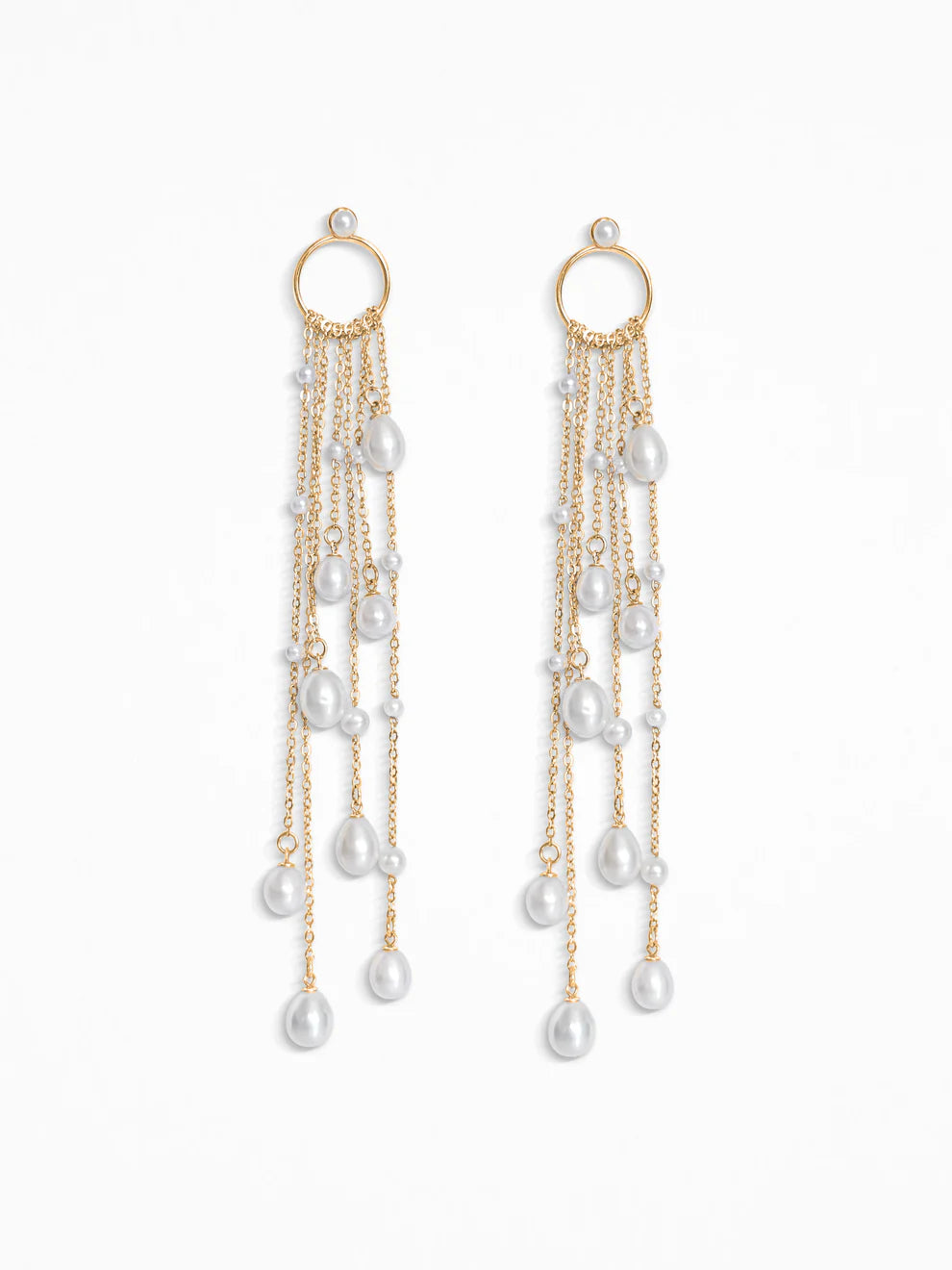 "LARMES DE PERLES" O-EARRINGS SILVER