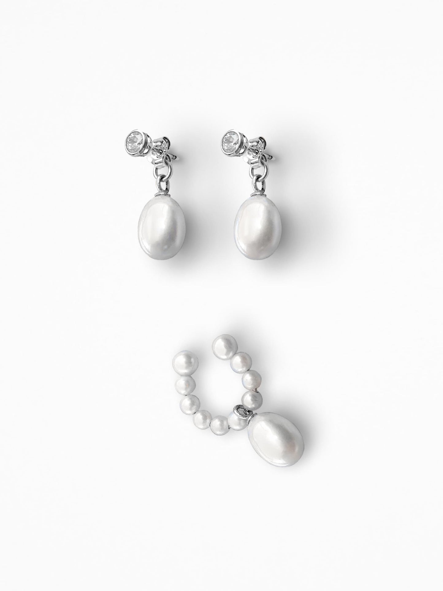 "MISTDEW" EAR SET SILVER