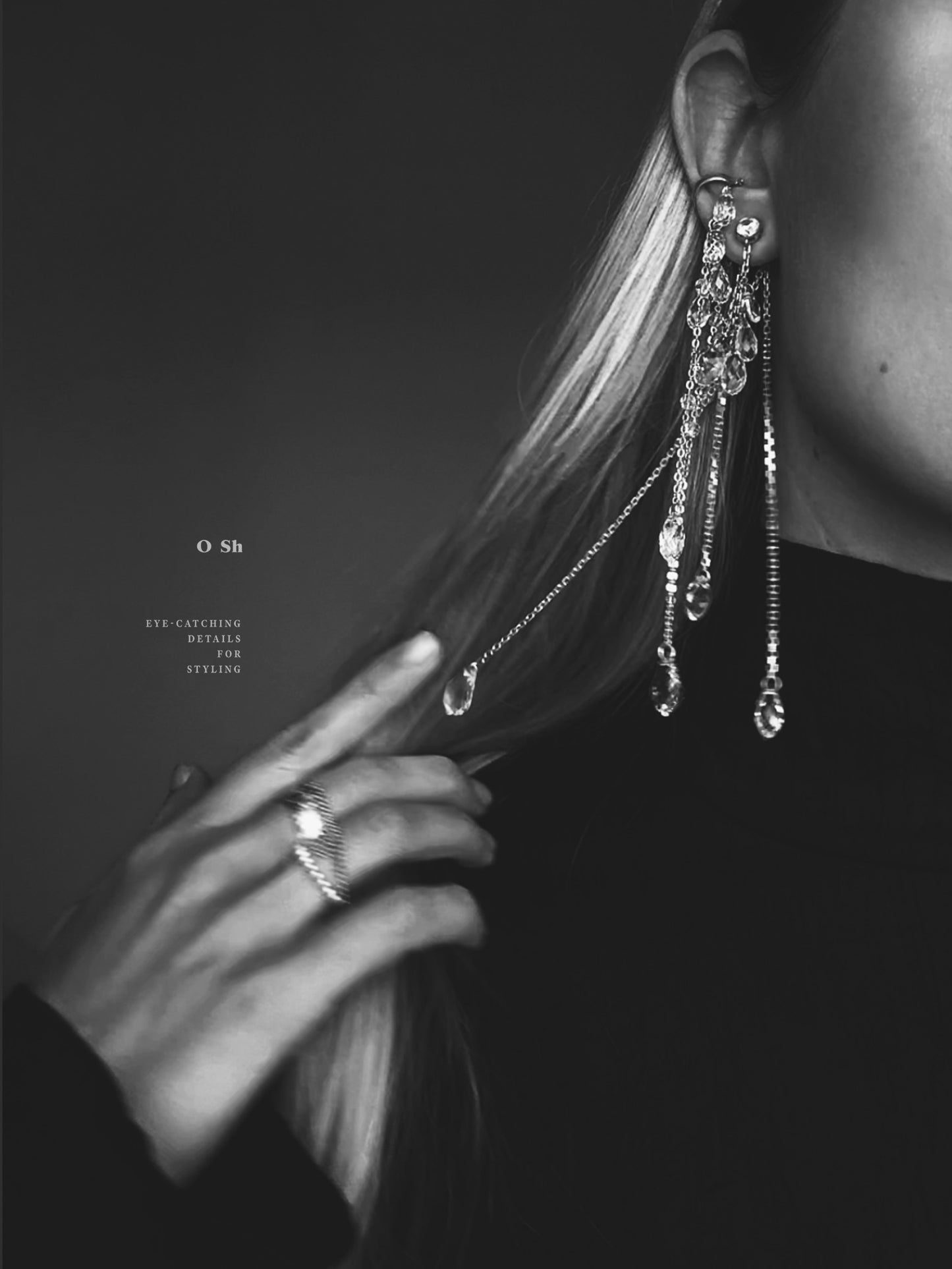 "NU" EAR SET SILVER