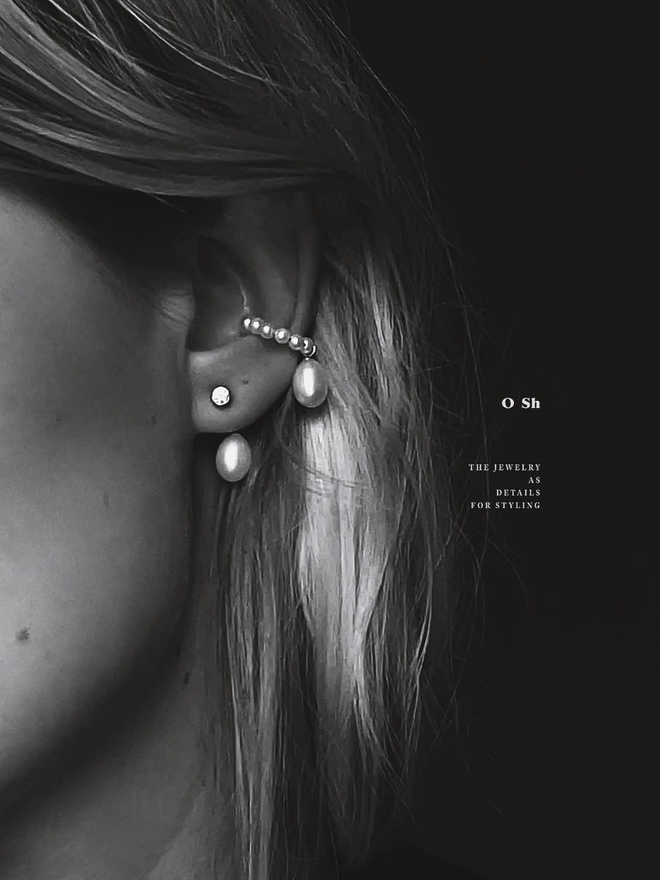"MISTDEW" EAR SET SILVER