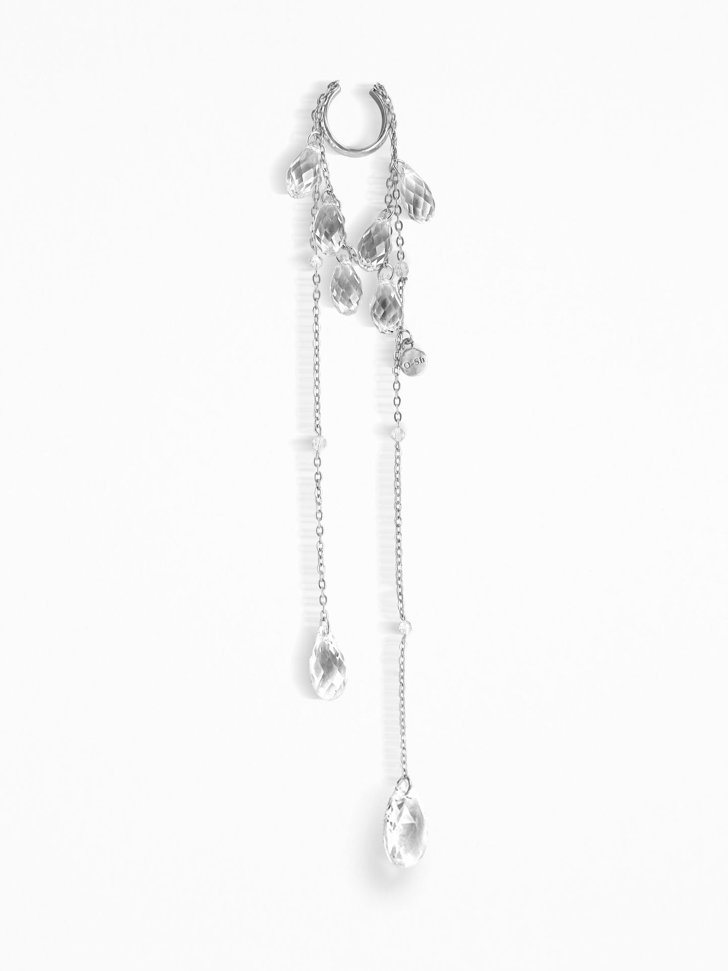 "WET" EAR SET SILVER