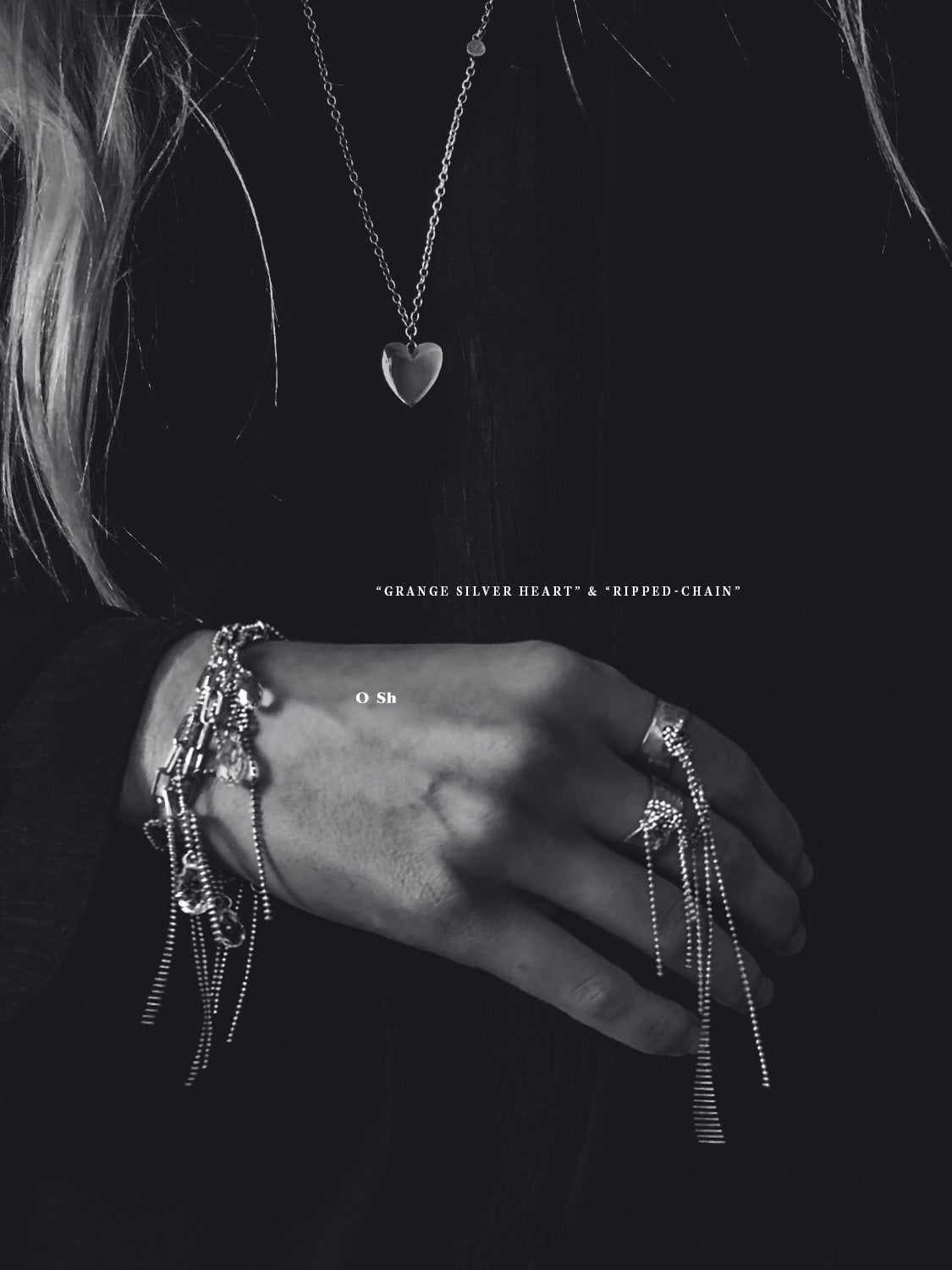 "RIPPED-CHAIN" BRACELET SILVER