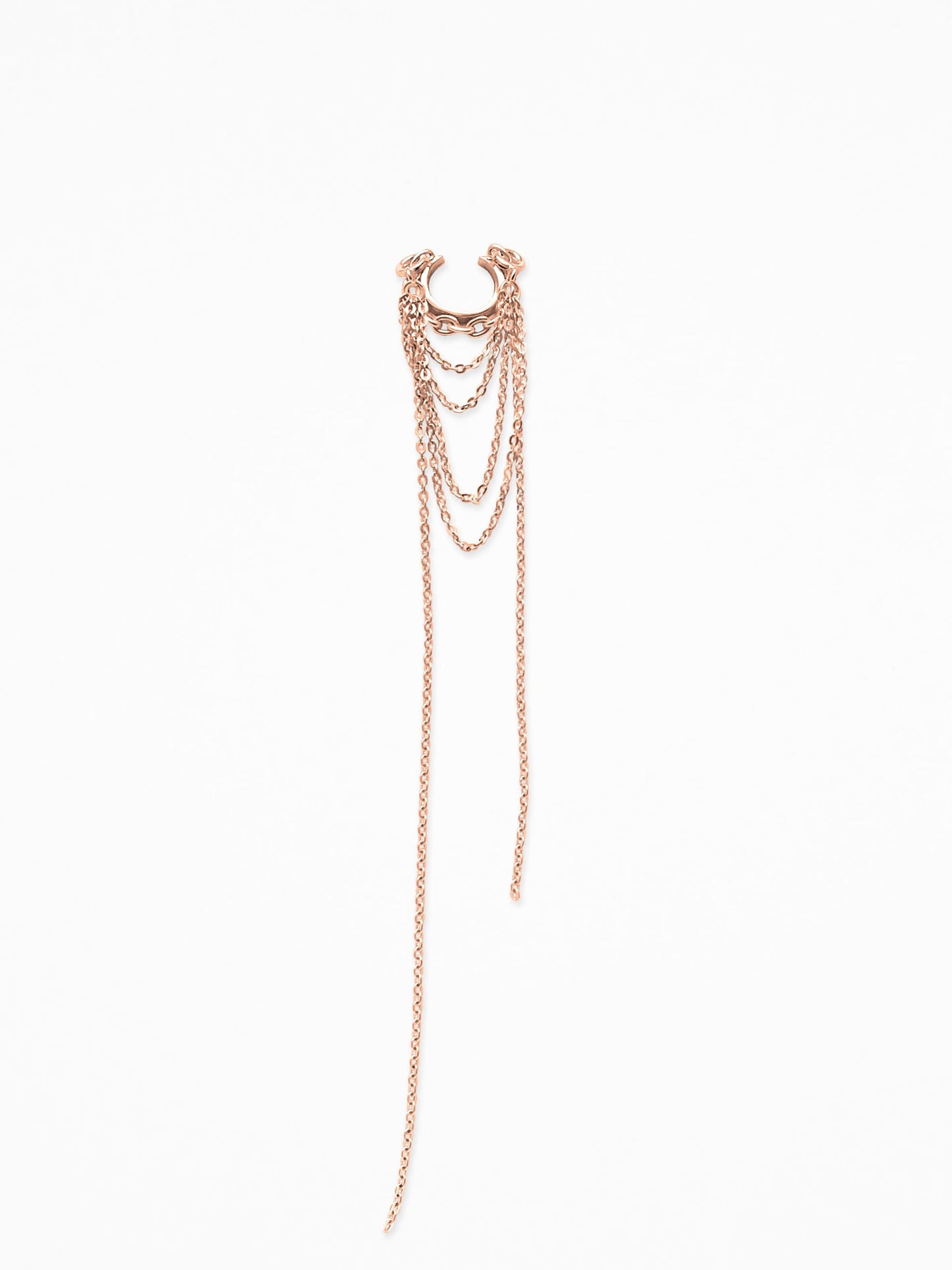 CHANGE-PENDANT EAR CUFF VERMEIL