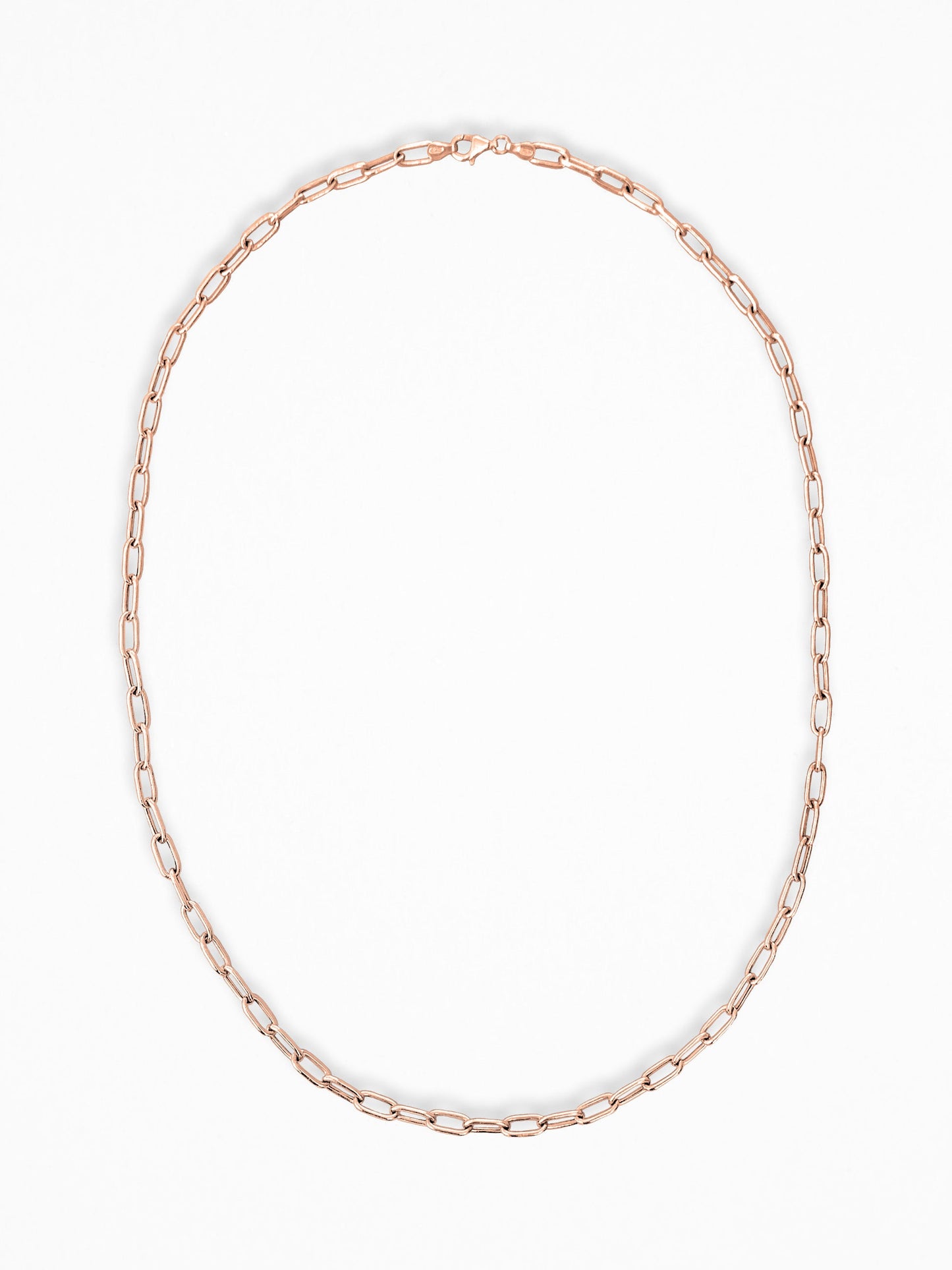 RECTANGULAR CHAIN NECKLACE VERMEIL