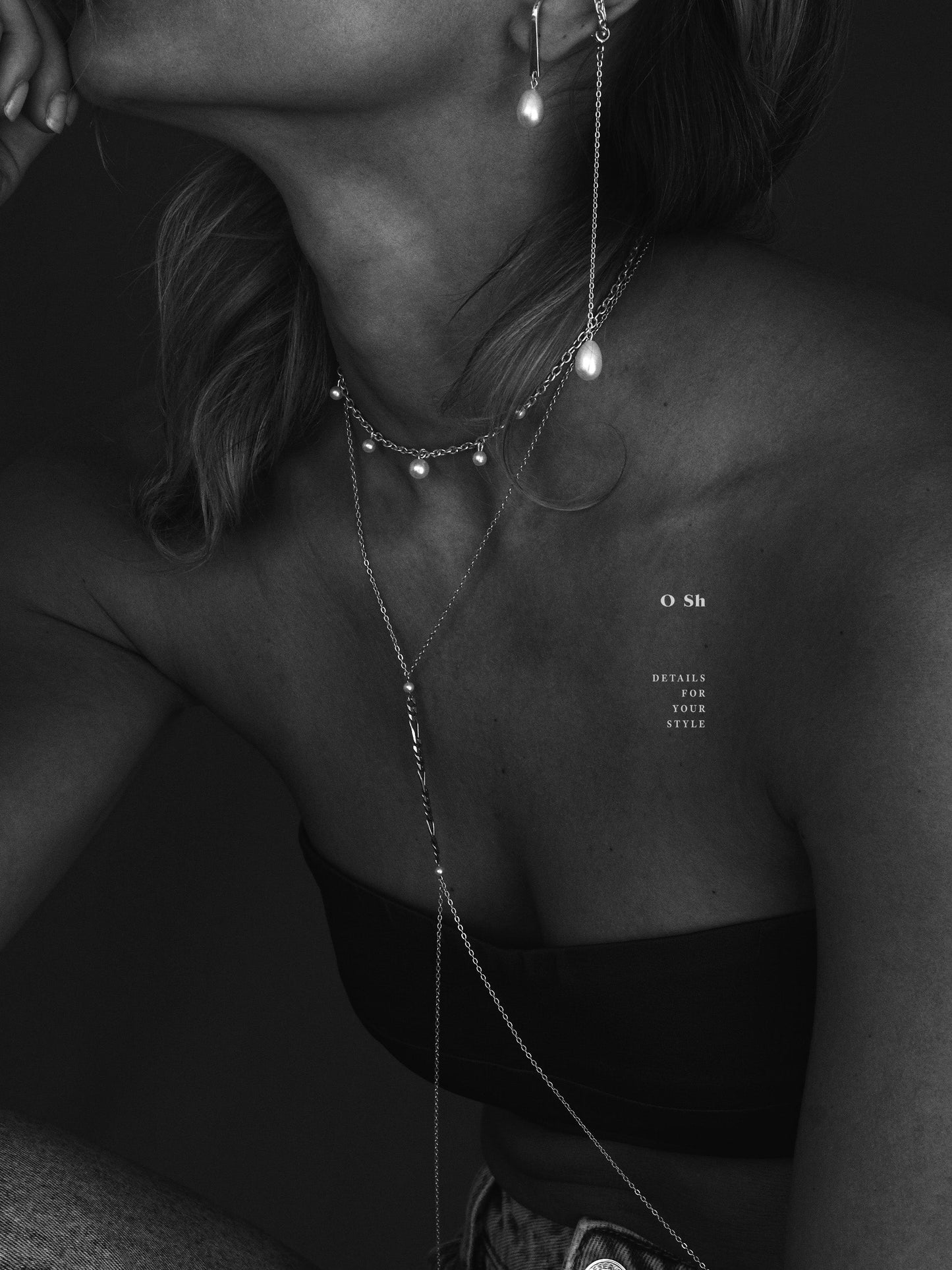HARNESS BODY CHAIN SILVER