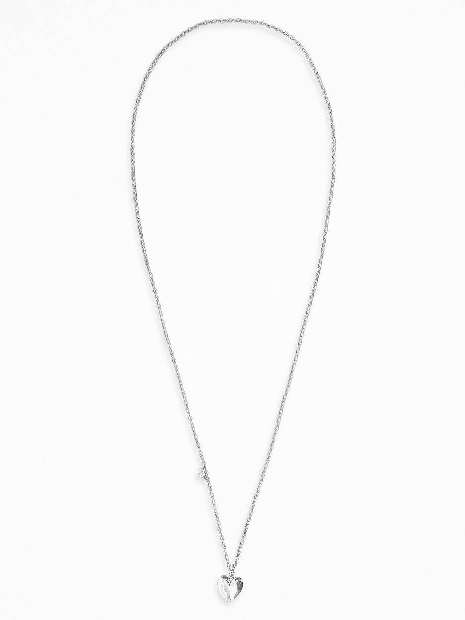 SILVER HEART NECKLACE