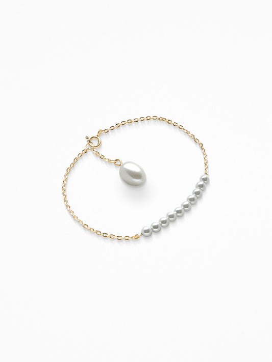 STROKE PEARL BRACELET VERMEIL