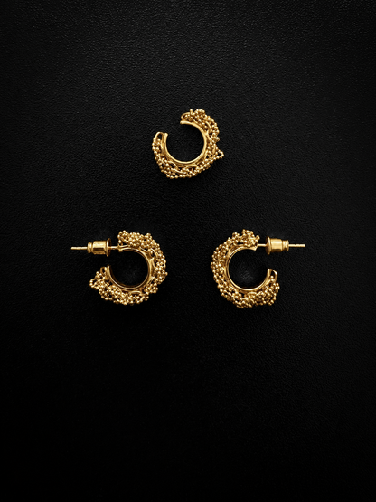 "BOUCLE" EAR SET VERMEIL