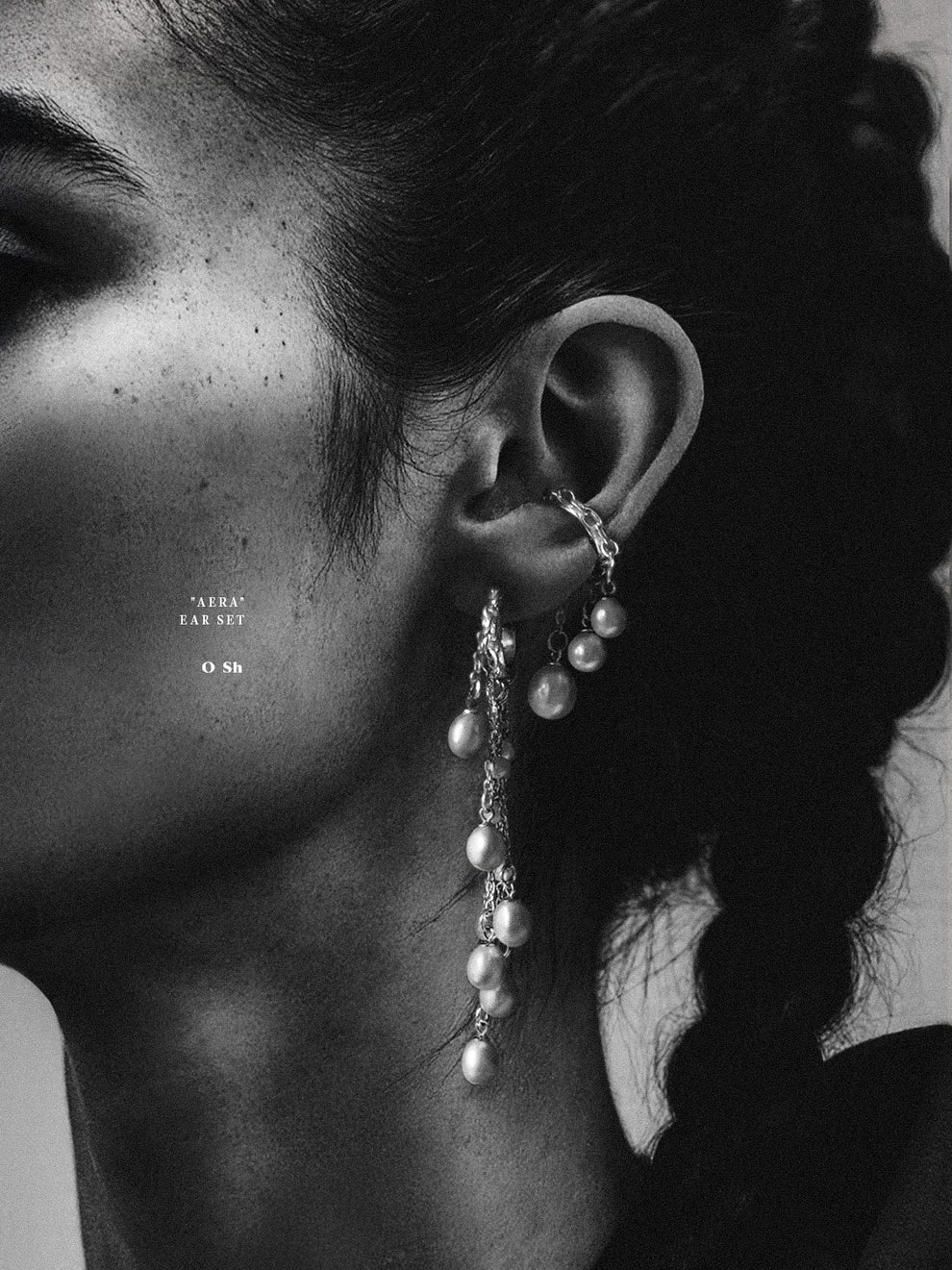 "AERA" EAR SET VERMEIL