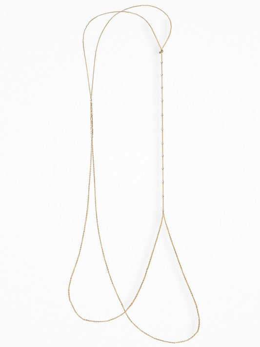 "HARNESS" BODY CHAIN VERMEIL