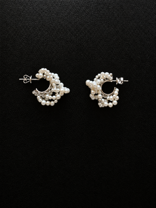 "NOUE" EARRINGS SILVER