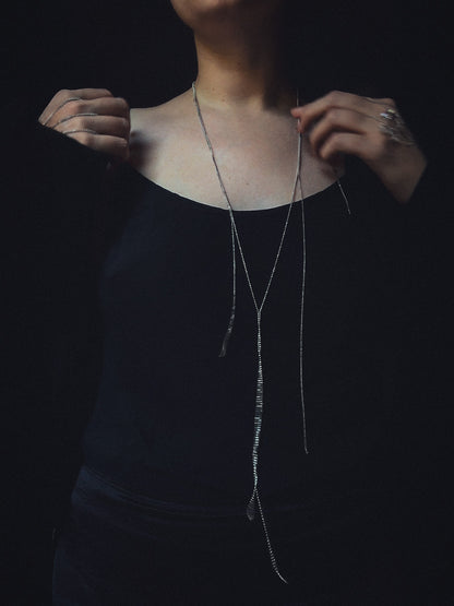 "LIENS" NECKLACE SILVER