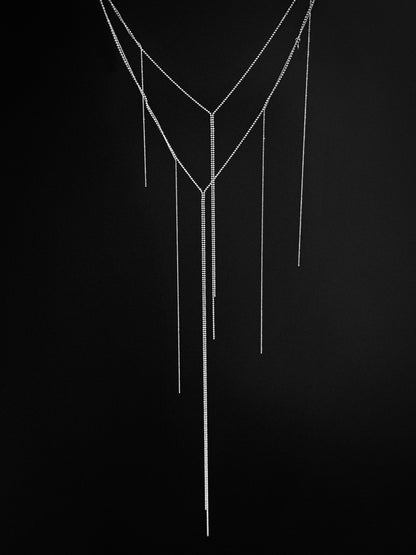 "LIENS" NECKLACE SILVER