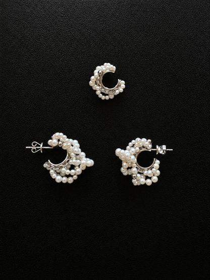 "NOUE" EAR SET SILVER