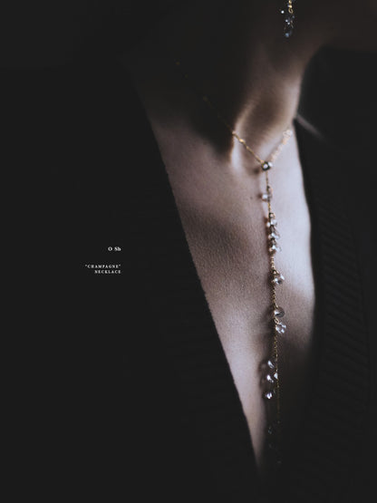 "CHAMPAGNE" NECKLACE/BRACELET VERMEIL