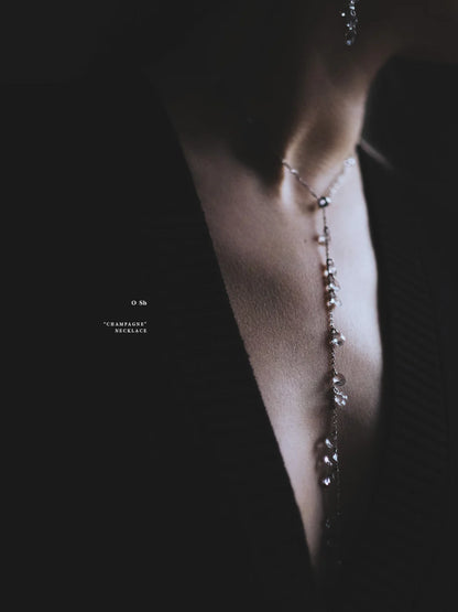 "CHAMPAGNE" NECKLACE/BRACELET SILVER