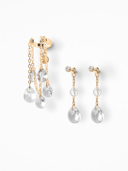 "GLIMMERLY" EAR SET VERMEIL