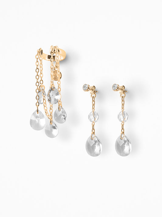 "GLIMMERLY" EAR SET VERMEIL