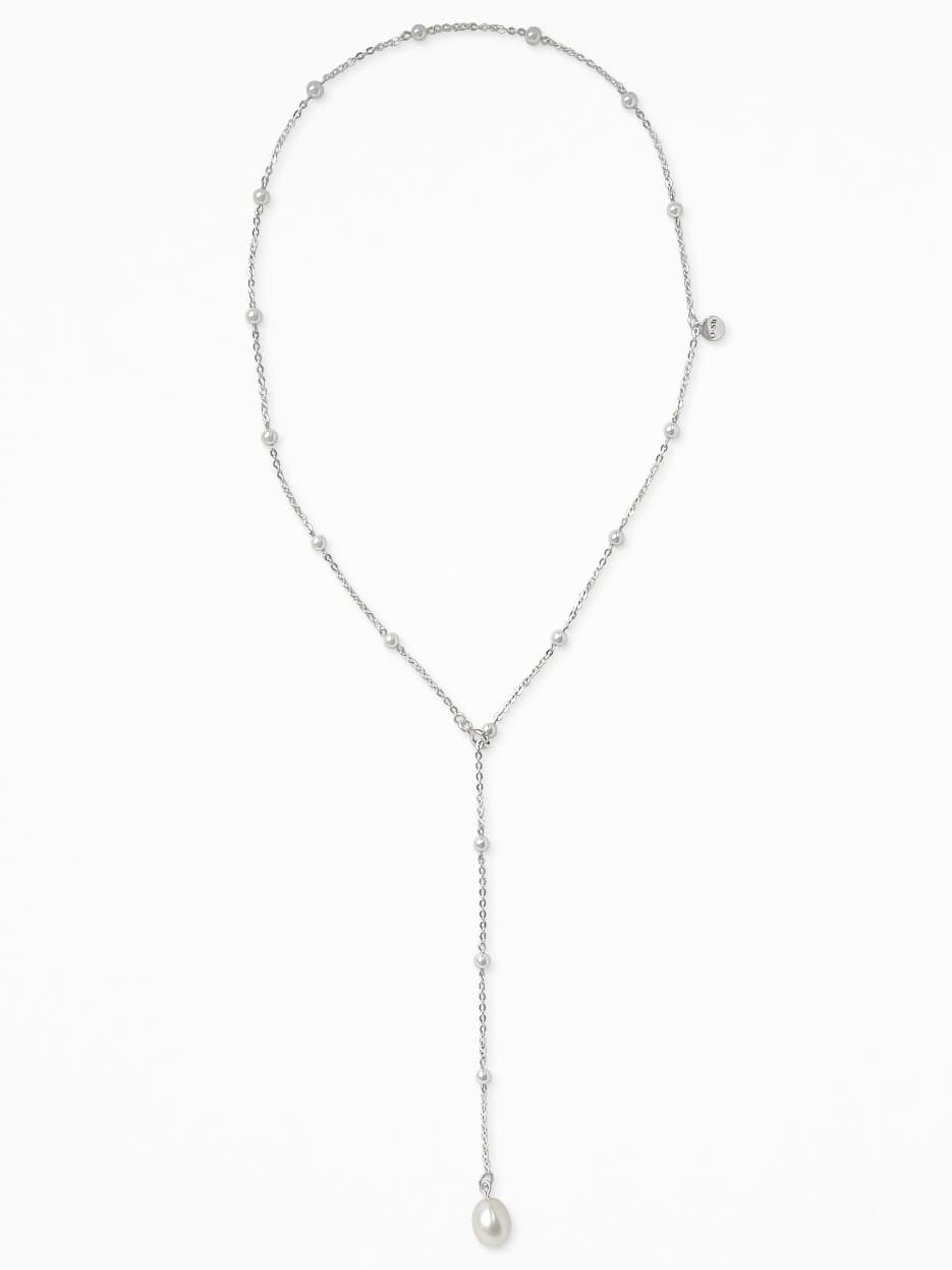 "DEUX CRAVATES" NECK SET SILVER