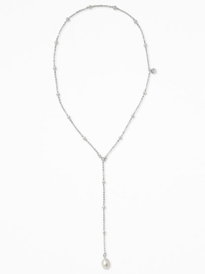 "DEUX CRAVATES" NECK SET SILVER