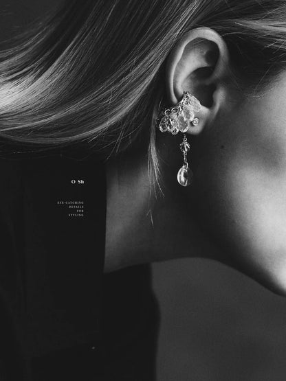 "GLIMM" EAR SET SILVER