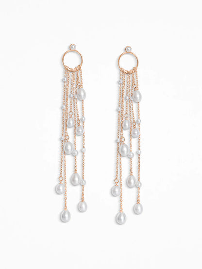 "LARMES DE PERLES" O-EARRINGS SILVER