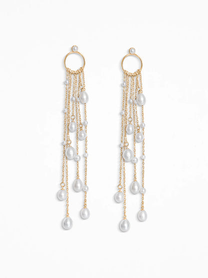 "LARMES DE PERLES" O-EARRINGS SILVER