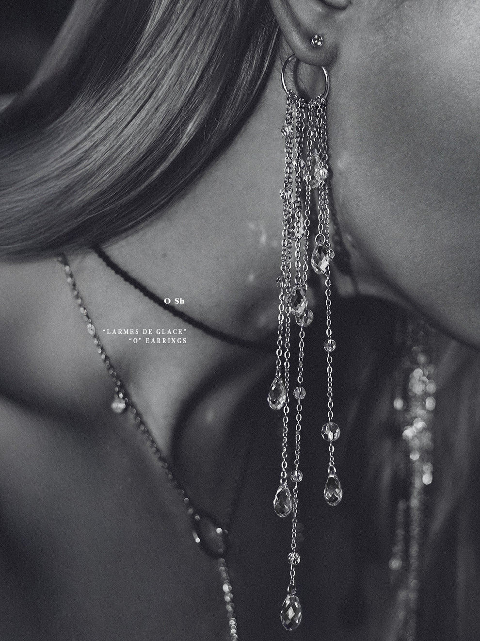 “DUO DE LARMES” EARRINGS SILVER