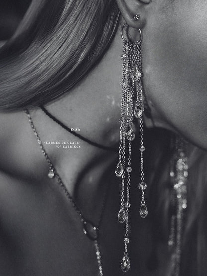 “DUO DE LARMES” EARRINGS SILVER