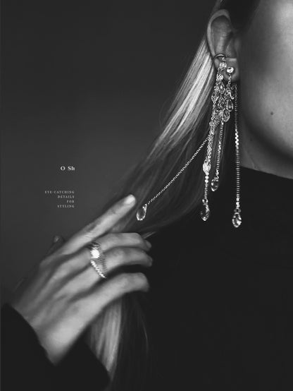 "NU" EAR SET SILVER