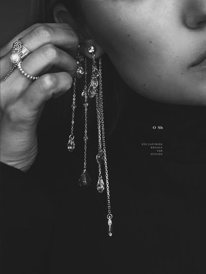"NU" EAR SET SILVER