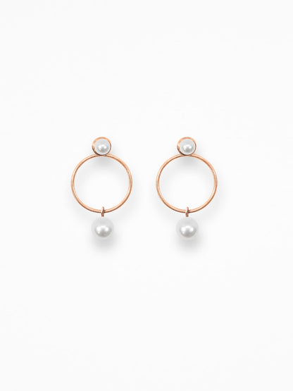 "O PEARL" EARRINGS VERMEIL