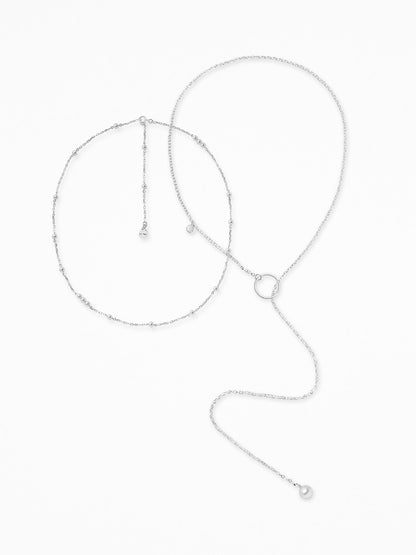 "ETHERA" NECK SET SILVER