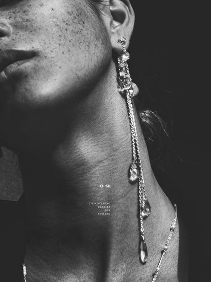 "NU" EAR SET SILVER