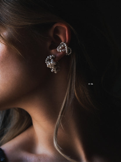 "NOUE" EAR SET SILVER