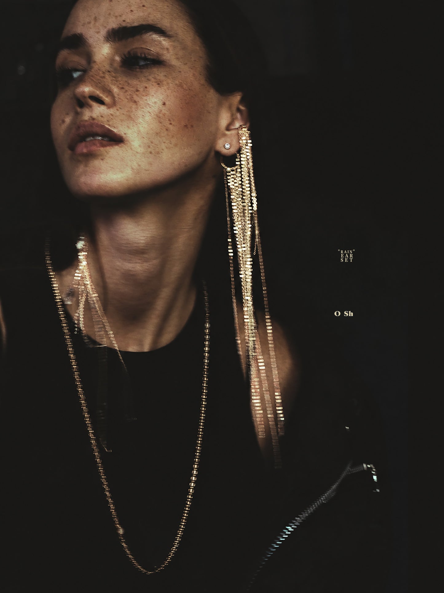 "RAIN EAR SET" VERMEIL