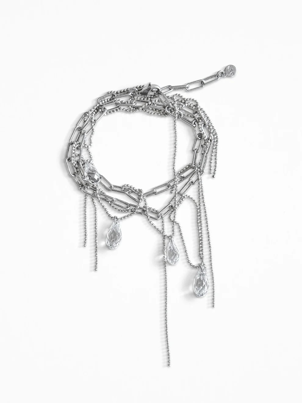 "RIPPED-CHAIN" BRACELET SILVER