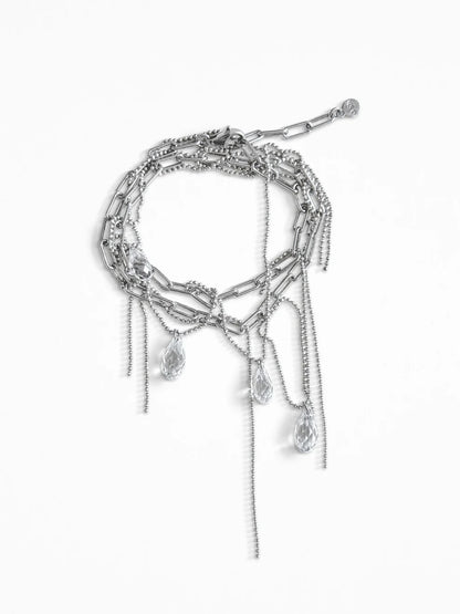 "RIPPED-CHAIN" BRACELET SILVER
