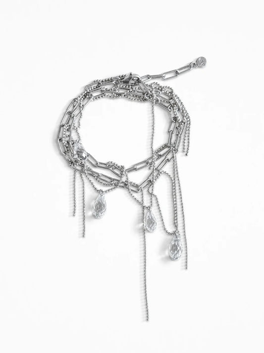 "RIPPED-CHAIN" BRACELET SILVER
