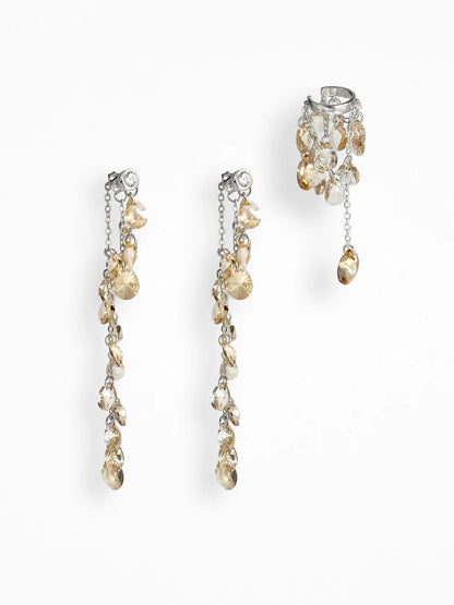 "CHAMPAGNE DUST" LIMITED EAR SET SILVER