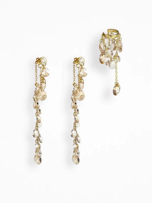 "CHAMPAGNE DUST" LIMITED EAR SET VERMEIL