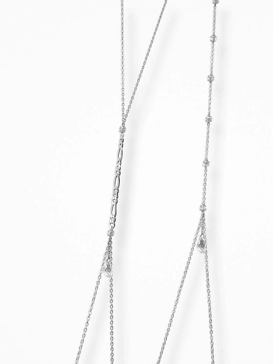 "HARNESS" BODY CHAIN SILVER