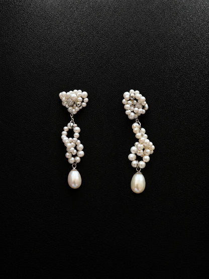 "TWINE" EARRINGS SILVER
