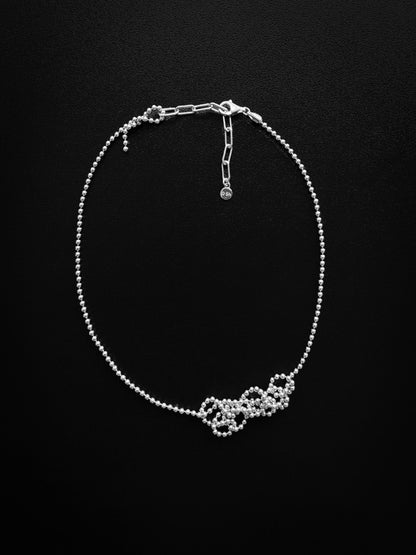 "KNOTT" NECKLACE SILVER