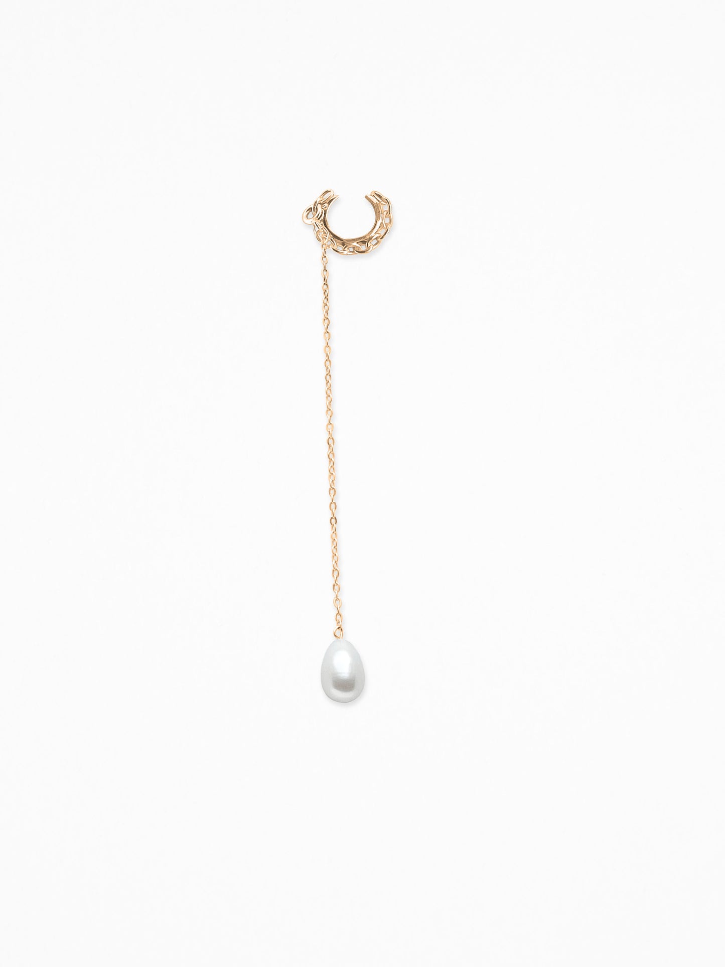 CHANGE-PENDANT EAR CUFF VERMEIL